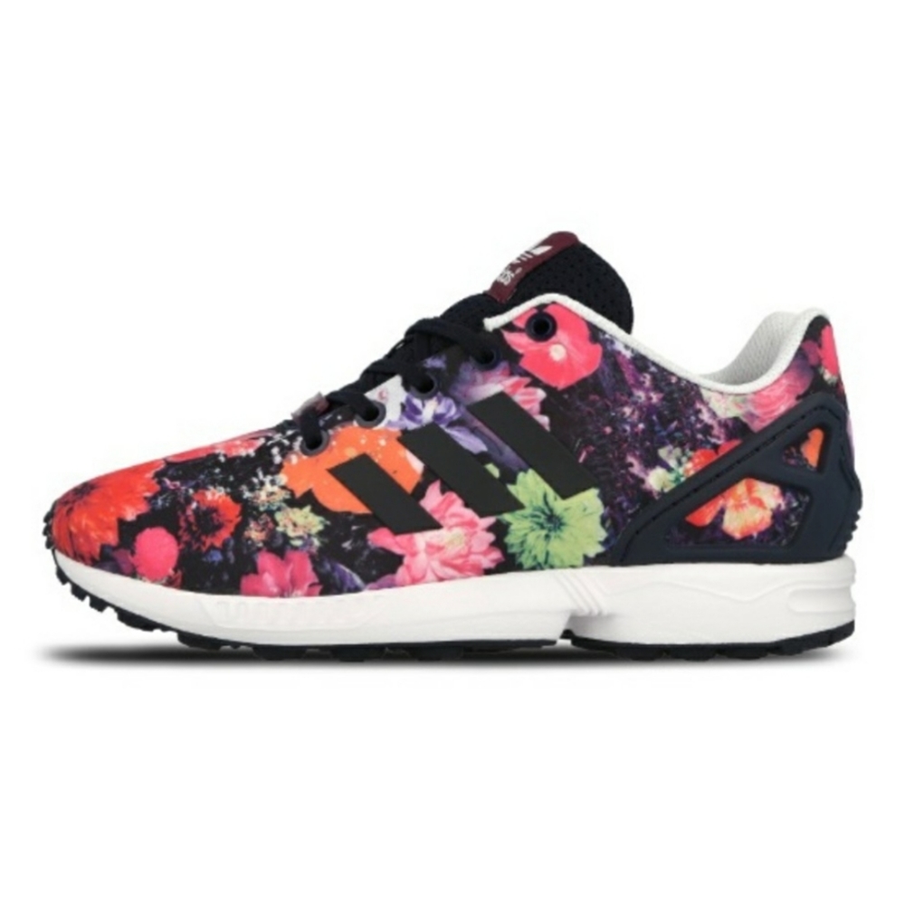Adidas originals zx flux floral sneakers shoes
